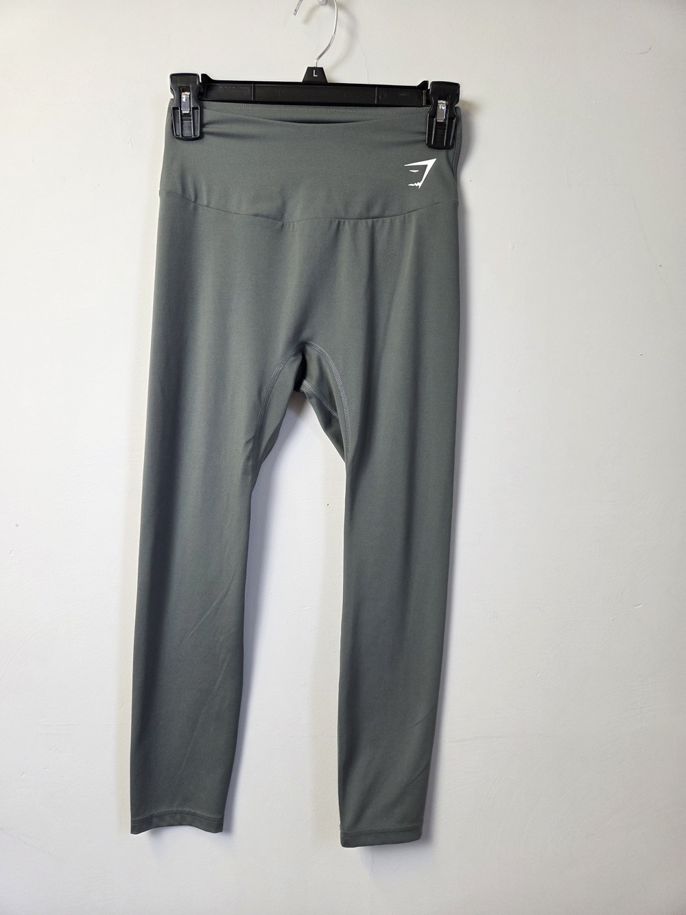 Gymshark Gray-Green High Waist Cropped Leggings